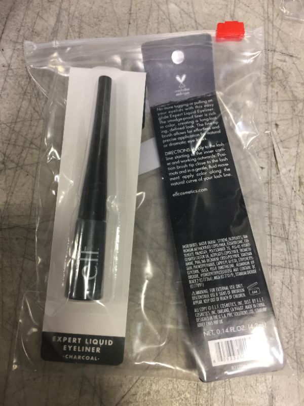 Photo 2 of e.l.f. Expert Liquid Liner, Charcoal, 0.15 Fluid Ounce 2 PACK 
