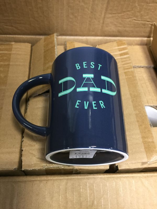 Photo 2 of 16oz Stoneware Best Dad Ever Mug - Parker Lane --6 MUGS-- 