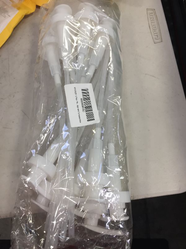 Photo 1 of WYOMER 12 Pack Plastic Pump Dispensers, 38/400 Pump Lid Top Replacement for Sanitizer, Lotion, Shampoo, Conditioner, Fits Conventional 1 Gallon Jugs and Containers
