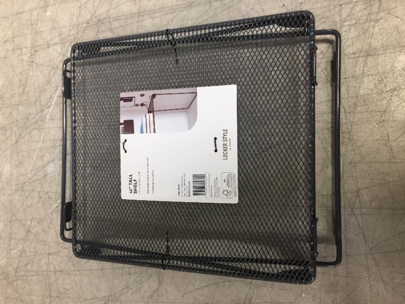 Photo 2 of 12 Mesh Locker Shelf - Gray - U Brands