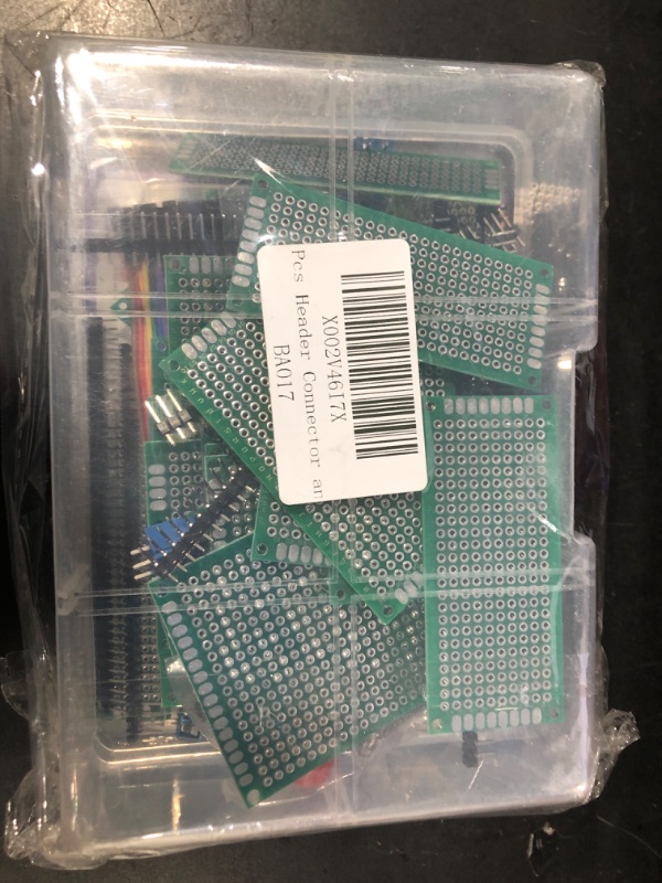 Photo 2 of 175 Pcs Breadboard kit Prototype Board - 30 Pcs PCB Board with 40 Pcs Jumper Wire 60 Pcs Led Diodes 20 Pcs Header Connector and 10 Pcs Screw Terminal Block and 15 Pcs Tactile Cap Switch