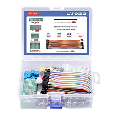 Photo 1 of 175 Pcs Breadboard kit Prototype Board - 30 Pcs PCB Board with 40 Pcs Jumper Wire 60 Pcs Led Diodes 20 Pcs Header Connector and 10 Pcs Screw Terminal Block and 15 Pcs Tactile Cap Switch