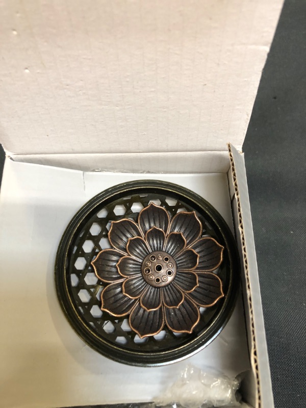 Photo 1 of -YioQio Incense Burner, Lotus Incense Holder for Stick or Coil Incense, Sage Cones ,Frank Incense and Palo Santo (Green)