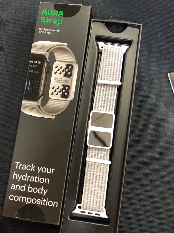 Photo 2 of AURA Strap Body Composition, Hydration Level, Activity & Fitness Tracker – Fat, Muscle, Lean Mass, Protein Measurement Band Compatible with Apple Watch 7/6/SE/5/4
