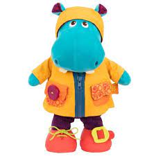 Photo 1 of B. toys Interactive Stuffed Animal Hippo Giggly Zippies - Hank

