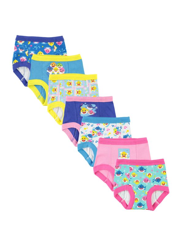 Photo 1 of Baby Shark Toddler Girls Training Pants, 7-Pack
