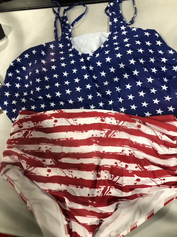 Photo 1 of 2XL American flag swim suit 