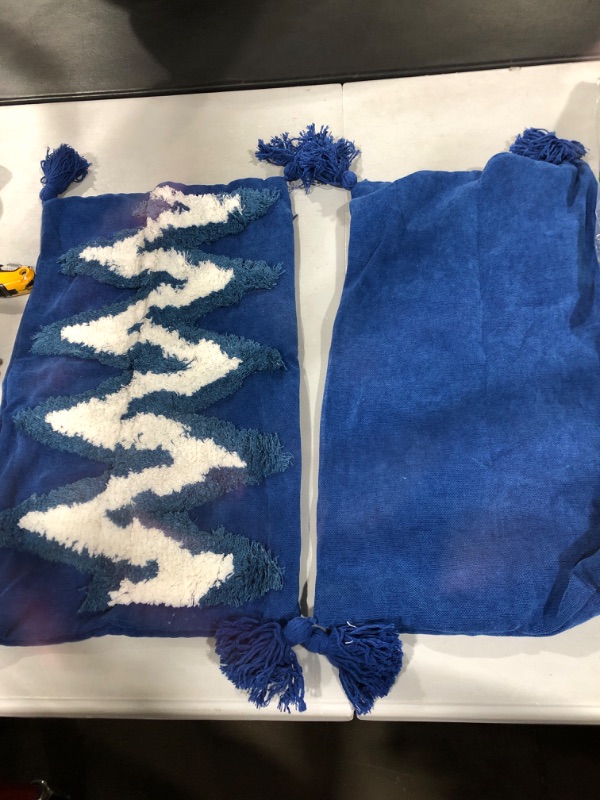 Photo 1 of 2 pack  table runners blue 
