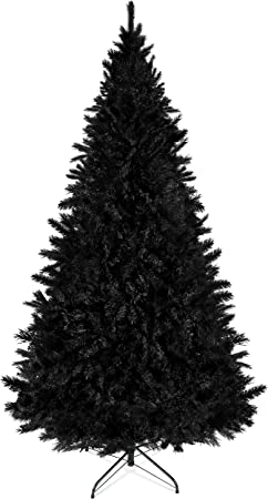 Photo 1 of 7.5FT ARTFICIAL HIGH QUALITY CHRISTMAS TREE- BLACK COMES WITH STAND AND SKIRT 