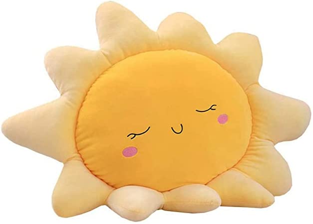 Photo 1 of Julvie Sun Pillow, Cute Stuffed Sun Plush Pillow Throw Pillow,Sofa Cushion Pillow Car Neck Pillow,Bedside Decoration Soft Toy for Kids, 13.7 inch