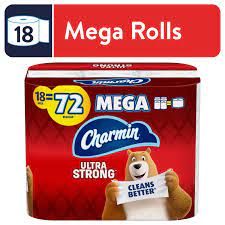 Photo 1 of 18 mega super rolls charmin ultra strong 