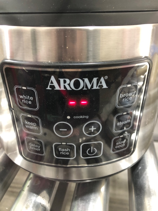 Photo 3 of Aroma ARC-150SB 20-Cup (Cooked) Digital Cool-Touch Rice Cooker, Food Steamer and Slow Cooker