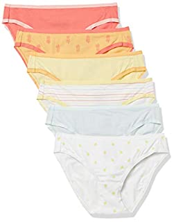 Photo 1 of Amazon Essentials Women's Cotton Bikini Brief Underwear (Available in Plus Size), Pack of 6, Pineapple, Small (B08CZM73JF)
