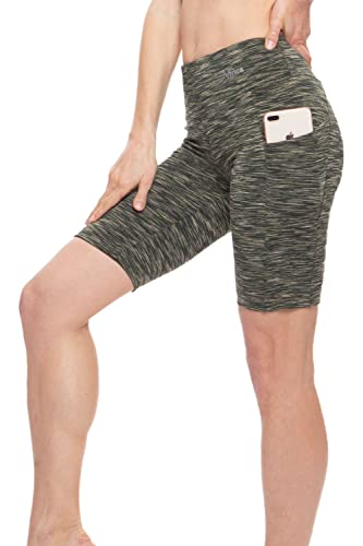 Photo 1 of Nirlon Biker Shorts with Pockets - Biker Shorts Women Workout Shorts for Gym & Yoga Shorts for Women Breathable Workout Shorts Womens High Waisted Reg. SIZE XL. NEW. 
