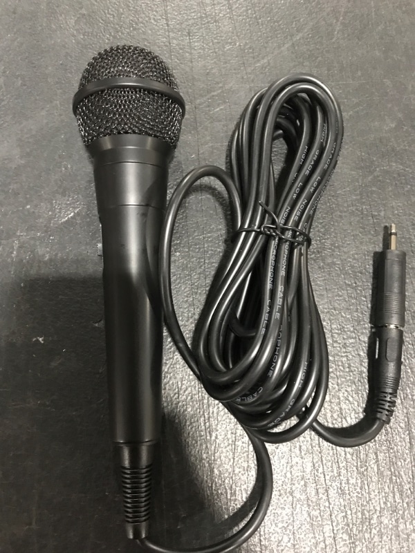 Photo 3 of Shinco Handheld Wired Microphone, Cardioid Dynamic Vocal Mic with 13ft Cable and ON/Off Switch, Ideally Suited for Speakers, Karaoke Singing Machine, Amp, Mixer. 