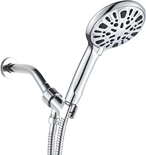 Photo 1 of  High Pressure Handheld Shower Head,9 Spray Modes Water Saving Shower Head with Handheld,4.7” Face Massage Handheld Shower Head with Hose(60 Inch),Bracket, Teflon Tape,Rubber Washer,Chrome/ UNKNOWN PARTS ARE MISSING
