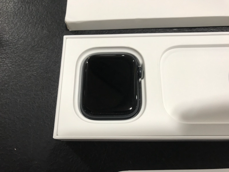 Photo 3 of Apple Watch Series 7 [GPS 45mm] Smart Watch w/ Midnight Aluminum Case with Midnight Sport Band. Fitness Tracker, Blood Oxygen & ECG Apps, Always-On Retina Display, Water Resistant GPS 45mm Midnight Aluminum Case with Midnight Sport Band
SERIAL# K6RN6GMWN6