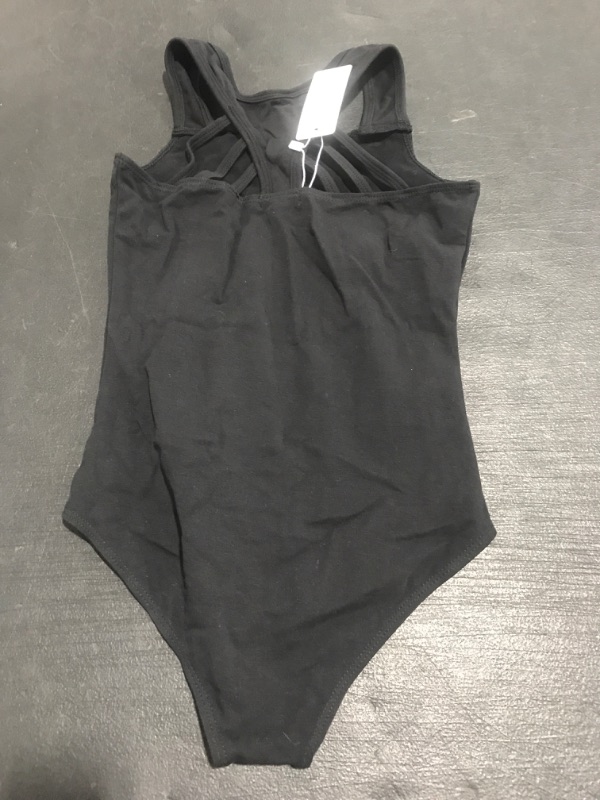 Photo 3 of Arshiner Girls Ballet Dance Leotards Straps Back Camisole Tank Leotard Gymnastics Dancewear for Kids Black 8-9 Years. SIZE 160. NEW. 