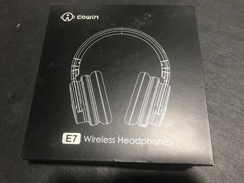 Photo 4 of COWIN E7 Active Noise Cancelling Headphones Bluetooth Headphones with Microphone Deep Bass Wireless Headphones Over Ear/ USED
 NO MODEL #