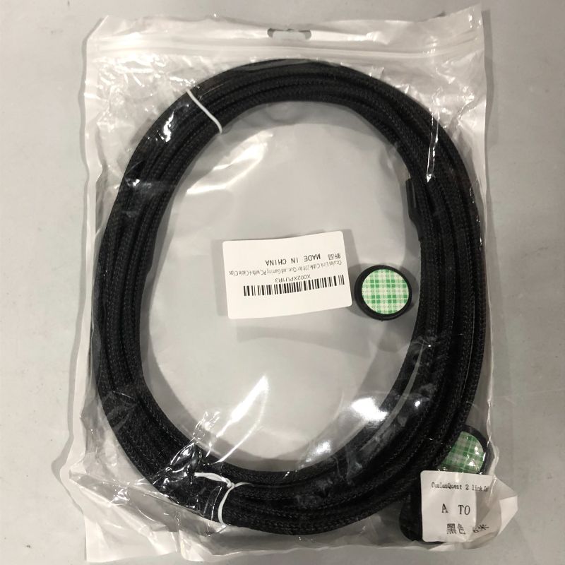 Photo 2 of 20ft Oculus Link Cable for Quest 2,High Speed Data Transfer & Fast Charging Cable,USB C 3.2 Gen1 Cord for VR Headset and Gaming PC,with 4 Cable Clips 