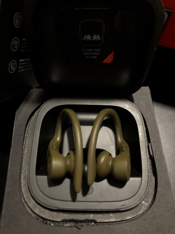 Photo 1 of Powerbeats Pro Wireless Earbuds - Apple H1 Headphone Chip, Class 1 Bluetooth Headphones, 9 Hours of Listening Time, Sweat Resistant, Built-in Microphone - Moss