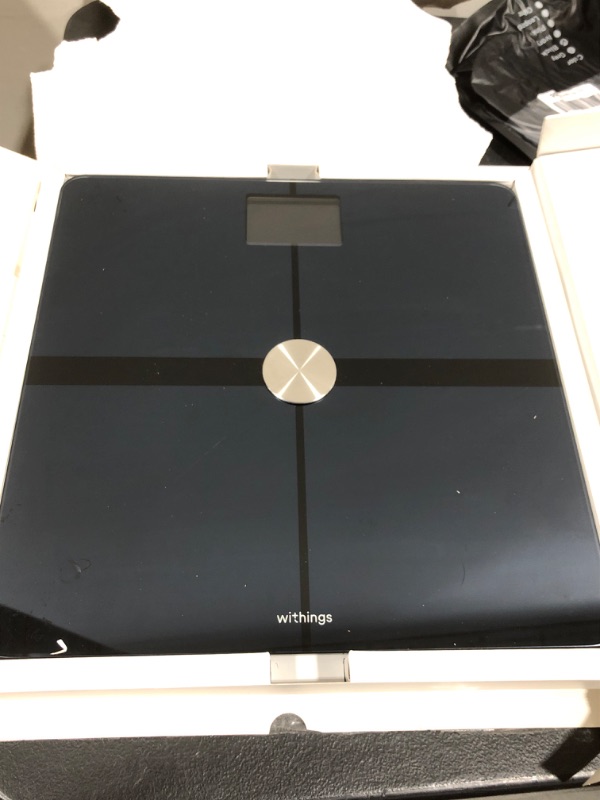 Photo 1 of Withings Body+ - Digital Wi-Fi Smart Scale with Automatic Smartphone App Sync, Full Body Composition Including, Body Fat, BMI, Water Percentage, Muscle & Bone Mass, with Pregnancy Tracker & Baby Mode White