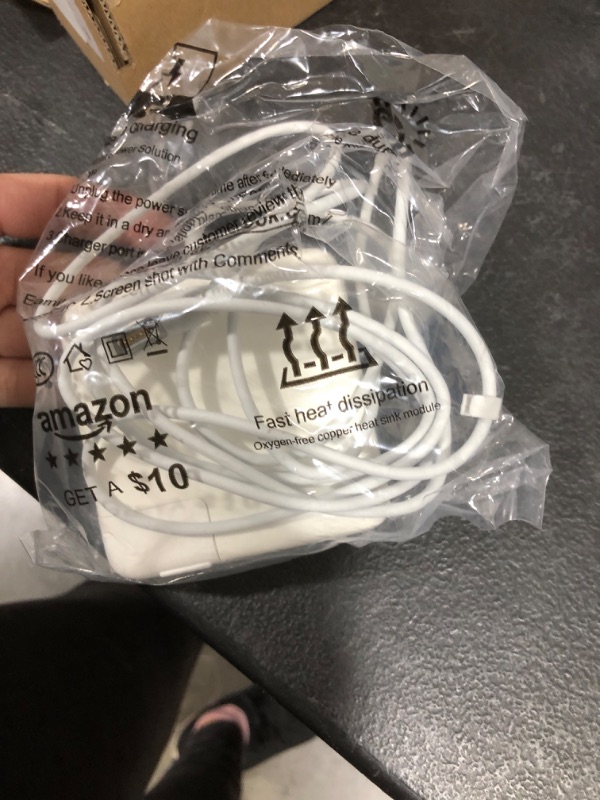 Photo 1 of Replacement 60W Power Adapter L-Tip Connector for Old MacBook Pro Charger 13 Inch Before Mid 2012