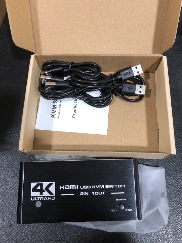 Photo 2 of HDMI KVM Switch, USB Switch 2x1