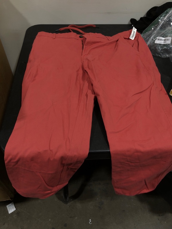 Photo 2 of Amazon Essentials Men's Straight-Fit Jogger Pant Large Washed Red