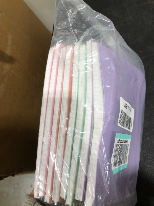 Photo 2 of Mintra Office Steno Books - (Pastel 8PK - Lavender, Sage, Salmon, Spring Pink) - Narrow Ruled Paper, 6" x 9", 100 sheets for Writing Notes in School, University, College, Work, Office Pastel 8pk Narrow Ruled