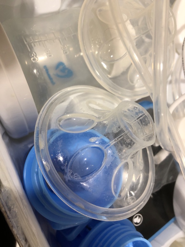 Photo 3 of Bellababy Double Electric Breast Feeding Pumps Pain Free Strong Suction Power Touch Panel High Definition Display BLUE