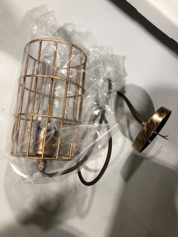 Photo 2 of AIRTWESD Pendant Lights Industrial Chandelier Vintage Metal Cage Retro Hanging Ceiling Light