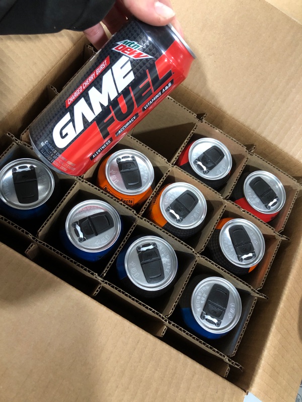 Photo 2 of (12 cans) Mtn Dew Game FUEL, 3 Flavor Variety Pack, 16 fl oz, Assorted