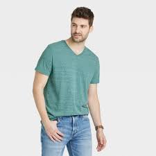 Photo 1 of Men's Short Sleeve Novelty V-Neck T-Shirt - Goodfellow & Co Green S
