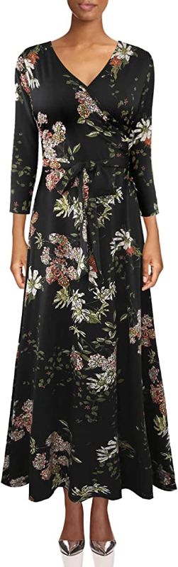 Photo 1 of Aphratti Womens Faux Wrap Maxi Dress with Sleeves Floral Fit Flare Long Dresses
SIZE LARGE