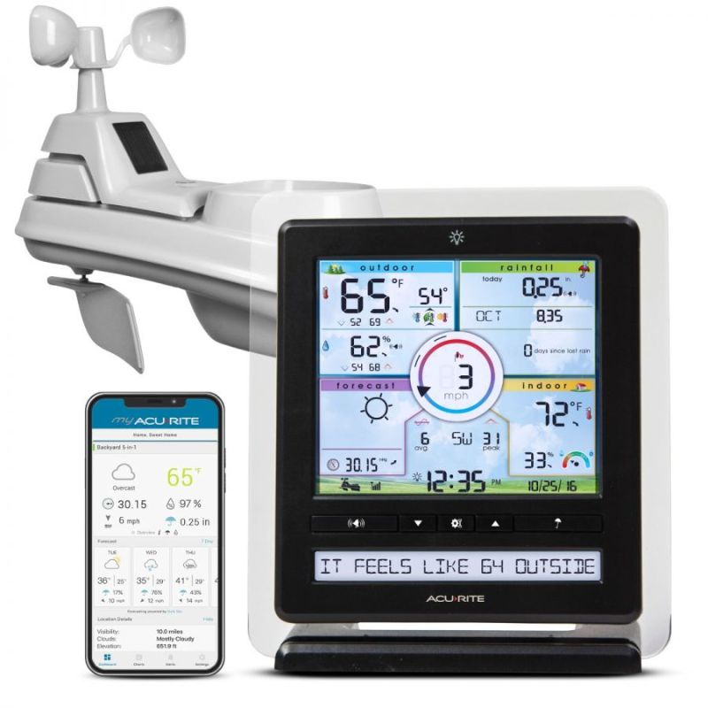 Photo 1 of AcuRite Iris® (5-in-1) Weather Station with PC Connect Display
