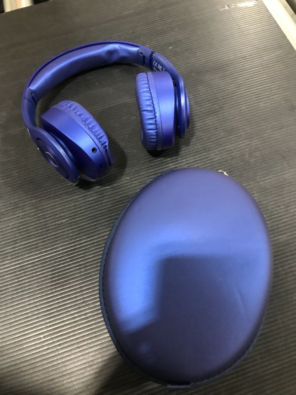 Photo 2 of Bluetooth Headphones Wireless,TUINYO Over Ear Stereo Wireless Headset 40H Playtime with deep bass, Soft Memory-Protein Earmuffs, Built-in Mic Wired Mode PC/Cell Phones/TV-Dark Blue