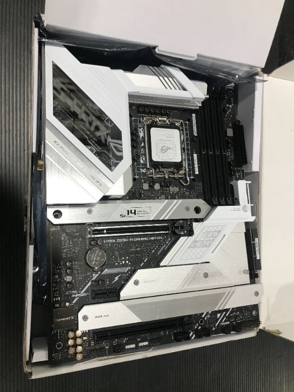 Photo 2 of ASUS ROG Strix Z690-A Gaming WiFi D4 LGA1700(Intel® 12th Gen) ATX Gaming Motherboard(PCIe 5.0,DDR4,16+1 Power Stages,WiFi 6,2.5 Gb LAN,BT v5.2,Thunderbolt 4,4xM.2 and Front USB 3.2 Gen 2x2 Type-C)
