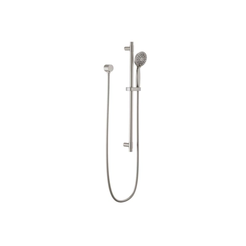 Photo 1 of 4-Spray 3.9 in. Single Wall Mount Handheld Shower Head in Stainless
