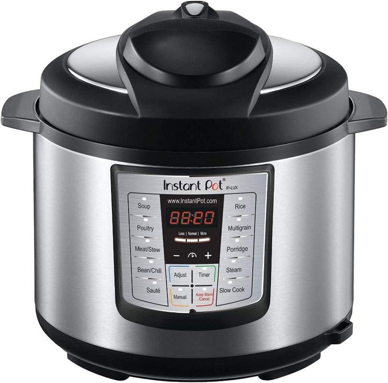 Photo 1 of Instant Pot Lux 6-in-1 Electric Pressure Cooker, Slow Cooker, Rice Cooker, Steamer, Saute, and Warmer|6 Quart|12 One-Touch Programs
