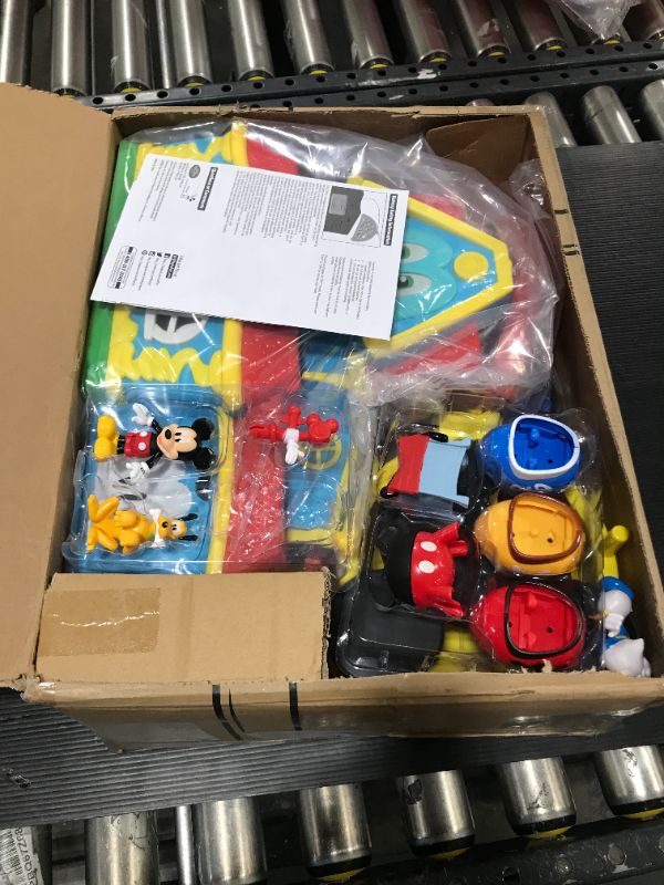 Photo 2 of Disney Junior Mickey Mouse Funny the Funhouse 13 Piece Lights and Sounds Playset, Includes Mickey Mouse, Donald Duck and Bonus Pluto Figure