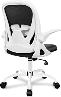 Photo 1 of Primy Office Chair Ergonomic Desk Chair with Adjustable Lumbar Support and Height, Swivel Breathable Desk Mesh Computer Chair with Flip up Armrests for Conference Room(White)
