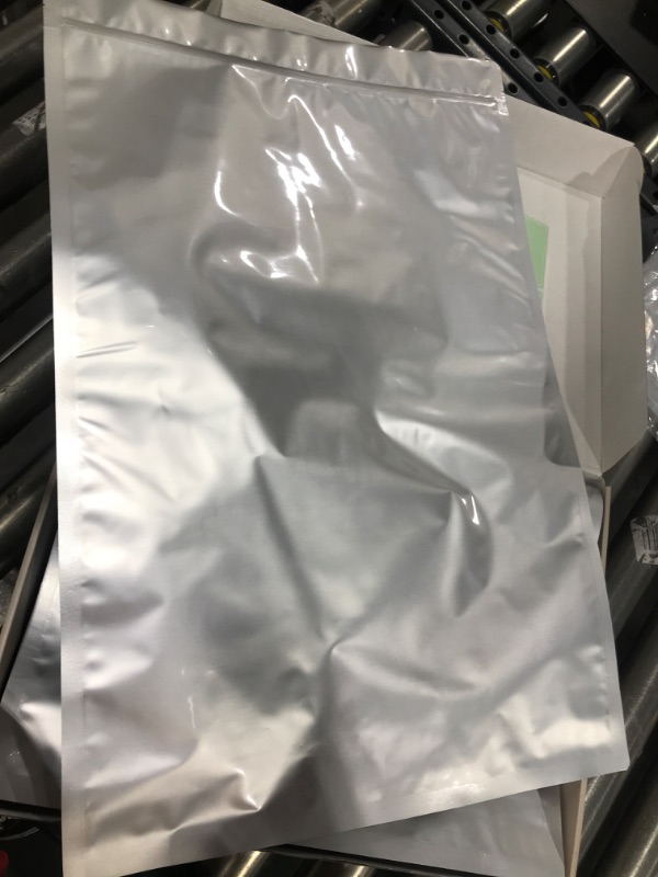Photo 2 of 15 Packs 12 Mil Mylar Bags for Food Storage, 6 Mil Each Side 5 Gallon 16.7"x26", Resealable Bag Heat Sealable for Long Term Food Storage