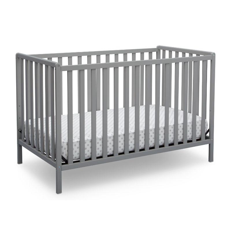 Photo 1 of Delta Children Heartland 4-in-1 Convertible Crib, Gray