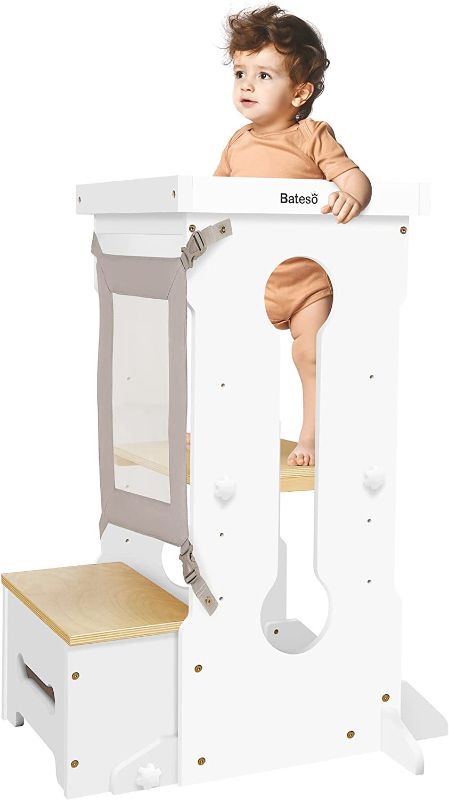 Photo 1 of Bateso Toddler Step Stool, Kid Standing Tower