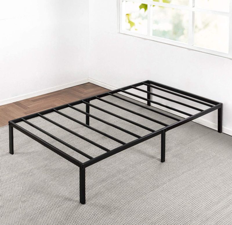 Photo 1 of Best Price -Mattress 14 Inch Metal Platform Bed, Heavy Duty Steel Slats, No Box Spring Needed, Easy Assembly, Black, Twin XL