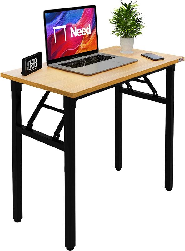 Photo 1 of Need Small Desk 31 1/2" No Assembly Foldable Writing Table,Sturdy and Heavy Duty Folding Computer Desks for Small Space