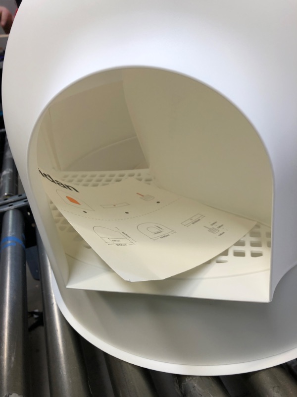 Photo 1 of pidan Igloo Cat Litter Box Dome Litter Box Extra Large Igloo Litter Box Dog Proof Kitty Litter Box Furniture with Modern Minimalist Design, Litter Box Furniture Dot Design Award 2016
