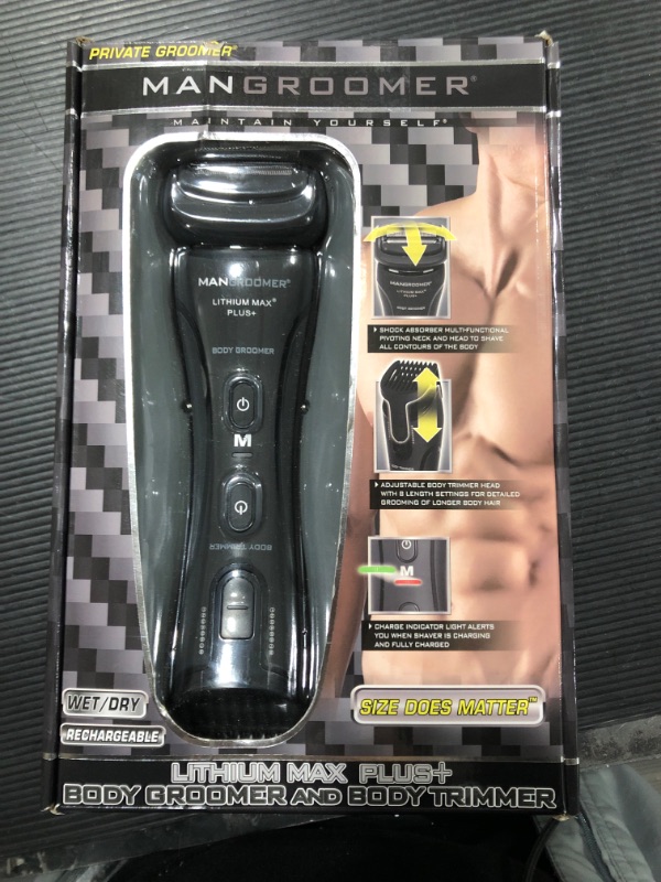 Photo 4 of  LITHIUM MAX PLUS+ Body Groomer, Ball Groomer & Body Trimmer with Free Bonus Foil Included! Private Groomer, Groin, Body Shaver