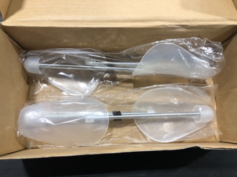 Photo 1 of Ahberxig 6 Pairs Plastic Shoe Trees for Men (White) Spring White Men 6 Pairs